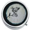 Cat On Tree Moon Medicine Vitamin Compact Pill Box