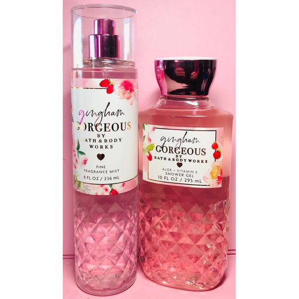 $$$AVE ~ GINGHAM GORGEOUS ~ 2PC GIFT SET ~ Bath & Body Works ~ SHIPS FREE!