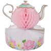 Creative Converting Floral Tea Party Centerpiece, 1 ct Multicolor, 9" x 10"