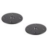 Pulse Oximeter 2 x M20 Speaker Mount Plate, Pole Mount, M20 Thread, Black
