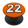 Number 22, 22 in Black, White and Gray PopSockets Swappable PopGrip