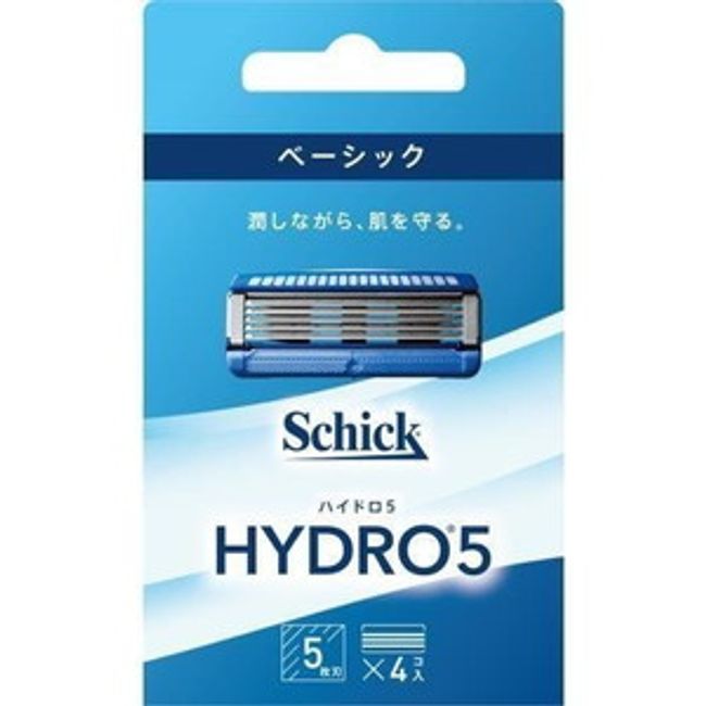 Chic Hydro 5 Basic Replacement Blades (4 pieces) [Nekopos compatible]