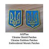 2PCS AliPlus Ukraine Shield Patches Ukrainian Emblem Patch Embroidered Tactical Patch Hook and Loop