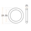 uxcell O-Ring Nitrile Rubber Round Seal Gasket