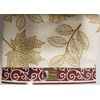 4pc Microfiber Printed Towels (absorbent)(16"x19") ACORNS & LEAVES, beige,BH