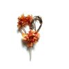 Fall Decor Wedding Accent with Wire Letter Initial Inside