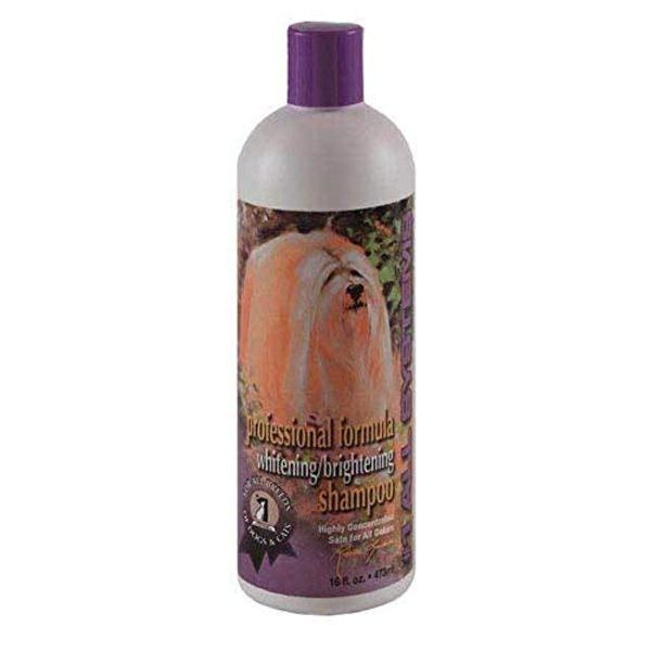 All Systems Whitening Pet Shampoo Professional Grooming Dilute Concentrate Dog & Cat 16 oz