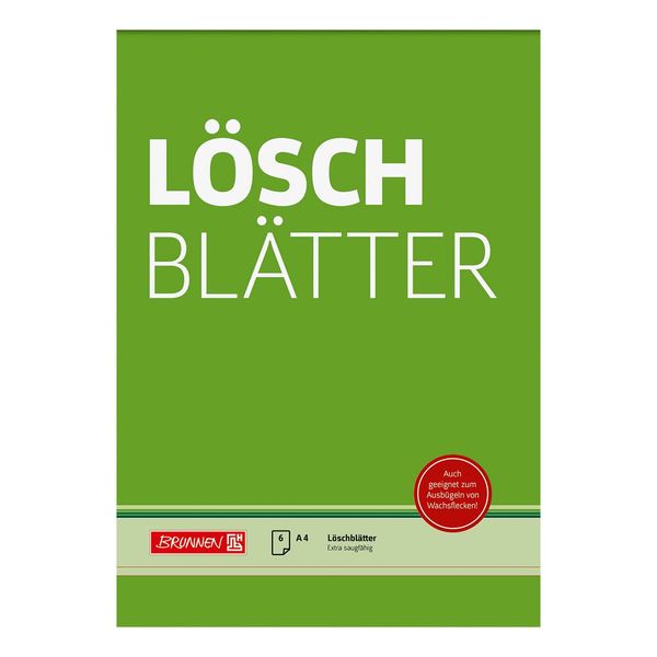 NEU BRUNNEN Löschblatt-Block DIN A4 6 Blatt
