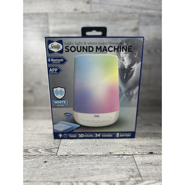 Sealy Night Light & White Noise Therapy Sound Machine Bluetooth & App Control