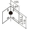 ODELIC OB255379BR LED Bracket Light, Corner Light, Bluetooth, Dimmable, Black, Bulb Color - Daylight