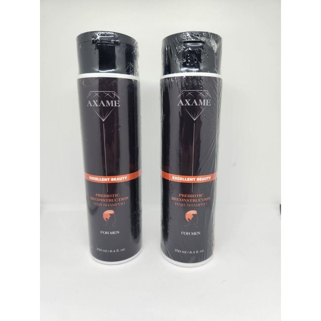 X2 Axame Prebiotic Reconstruction Hair Shampoo Excellent Beauty for Men HairLoss