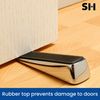 Select Hardware 03312 Decorative Rubber Chrome Stop, Wedge, Anti Slip Door Holder