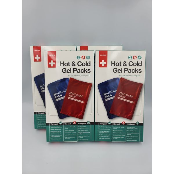 3 Pack Hot & Cold Gel Pack Twin Pack ~ Re-Usable Hot/Cold Packs