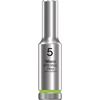 Wera 05004501001 8790 HMA Deep Socket, Fluorescent Green, 5.0 mm