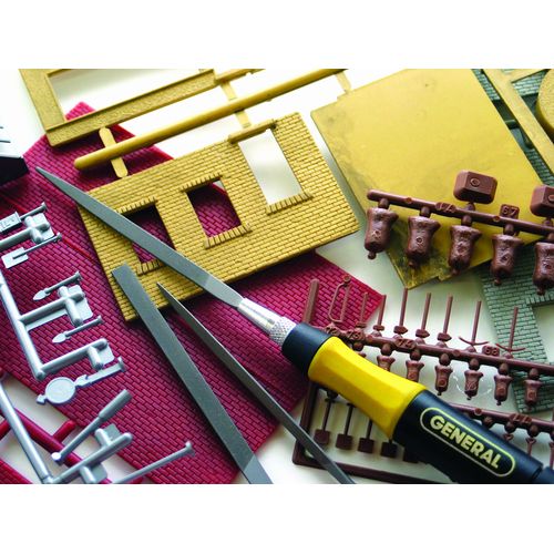General Tools 707475 Swiss Pattern Needle File Set, 12-Piece, Black, Set of 12 and Handle