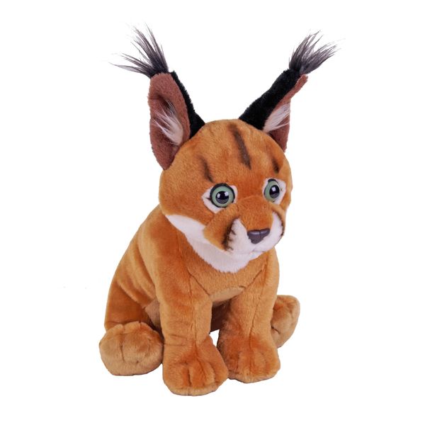 Wild Republic Cuddlekins Caracal, Stuffed Animal, 12 Inches, Plush Toy, Fill is Spun Recycled Water Bottles