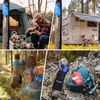 6L Gravity Water Filter Straw,Survival Camping Water Filtration Purifier System