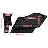 HDBUBALUS 5'' Stretched Saddlebag Liners Inserts White Thread Compatible with Harley 2014-2023 1 Pair