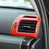 2pcs Dashboard Side Air Conditioner Vent Trim Cover Frame for 4Runner 2010+ Red