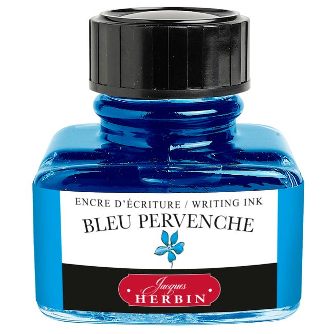 J. Herbin Fountain Pen Ink - 30 ml Bottled - Bleu Pervenche