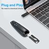 Presentation Clickers for PowerPoint, Clicker for Laptop Presentations Remote, USB Wireless Presenter Remote, Power Point Remote Clicker for Computer/Mac/PPT/Google Slide Advancer