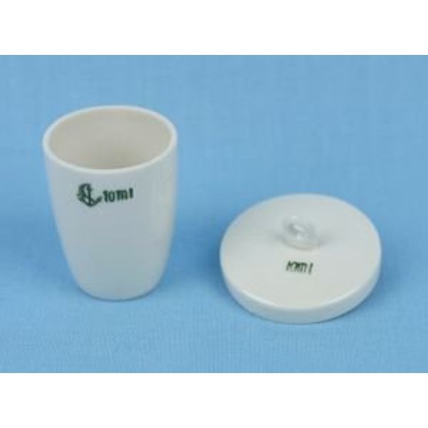 10 mL Porcelain Crucible with Lid