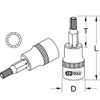 KS Tools 922.1676 Ultimate Socket Screwdriver XZN 1/2 Inch 55 mm M14