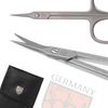 Stainless Steel Curved Cuticle Scissors - Tower Point - Made in Germany