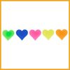 Partuto 70pcs Bicycle Wheel Spoke Bead Heart Shaped Bead Clip Multicolor Replacement