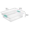 Sterilite Large Clip Storage Box, 12 Pack, and Small Clip Storage Box, 6 Pack