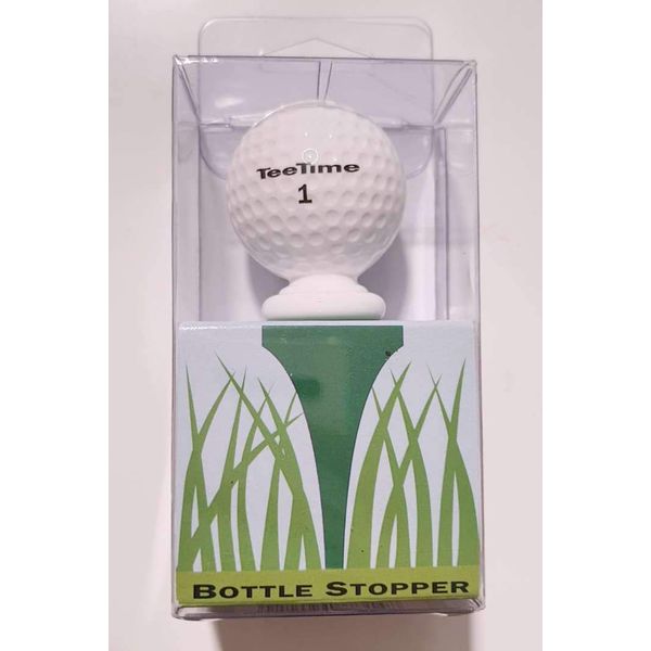 White Acrylic Golf Ball Stopper - Tee Time