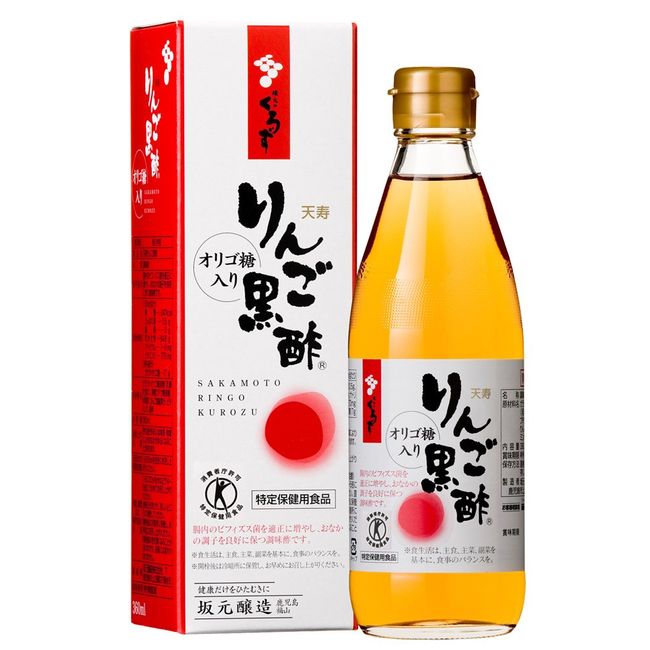 [Tokuho] Sakamoto Brewing Tenju Apple Black Vinegar, 12.2 fl oz (360 ml)