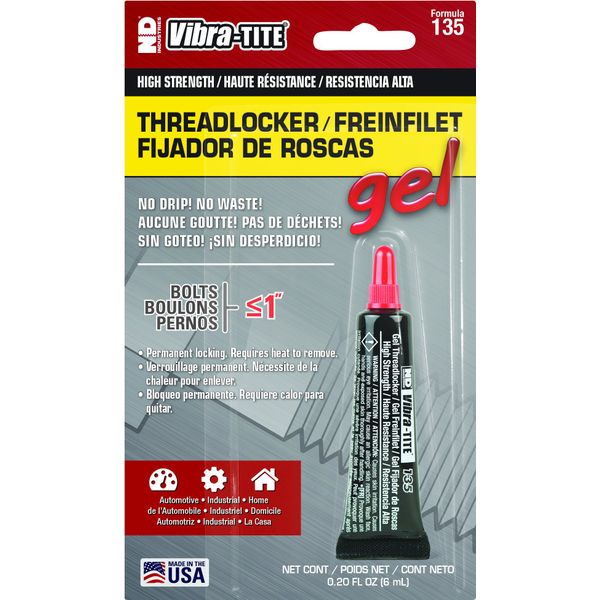Vibra-TITE 13506BC Permanent Strength Gel Anaerobic Threadlocker