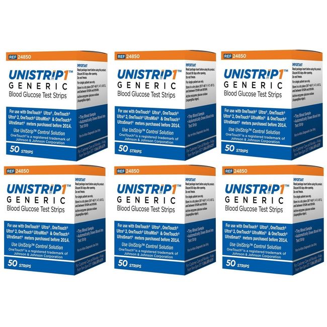 300 UniStrip Glucose Test Strips For One Touch Ultra. EXP 1yr+----Depend on us!