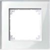 Merten 489119 M-PLAN-Echtglasrahmen, 1fach, Brillantweiß