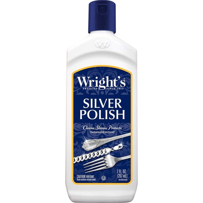 Wright's Silver Cleaner and Polish - 7 Ounce - Ammonia Free - Use on Silver, Jewelry, Antique Silver, Gold, Brass, Copper and Aluminum