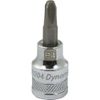 Dynamic Tools 3/8" Drive Phillips Head, Ph#4 Bit Standard Length, Chrome Finish Socket