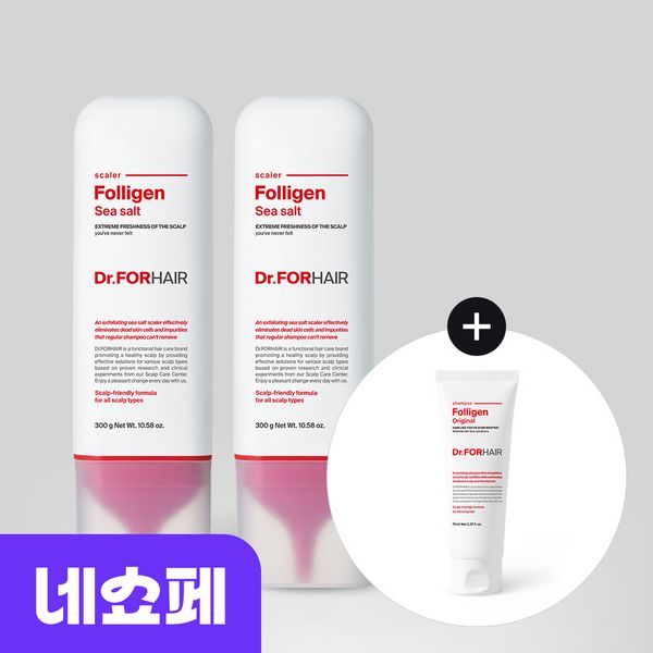 Doctor For Hair Scalp Exfoliation Deep Cleansing Polligen Sea Salt Scaler 300g 1+1 [+ Polligen Shampoo 70ml]