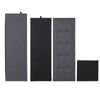 Folding Storage Ottoman Bench 43Inch Footrest Storage Chest w/Divider Dark Gray