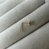 jewellerybox 9ct Gold 3mm Flat Triangle Nose Stud