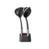 4 Piece Kitchen Utensil Set with Stand (Colour: Black/Red/Green)