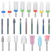 24Pcs Nail Drill Bit Set 3/32” Ceramic Diamond Carbide Nail Drill Bits New