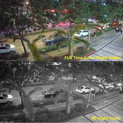 Real HD 5MP Full Color Night Vision Dome TVI CCTV Security Camera with Visible White LED Lights, 65ft Night Vision, 2.8mm Wide Viewing Angle, Outdoor, Full Metal, ONLY Compatible with 5MP and 8MP DVR