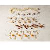 Mud Pie Pumpkin Garland, Ticking Stripe