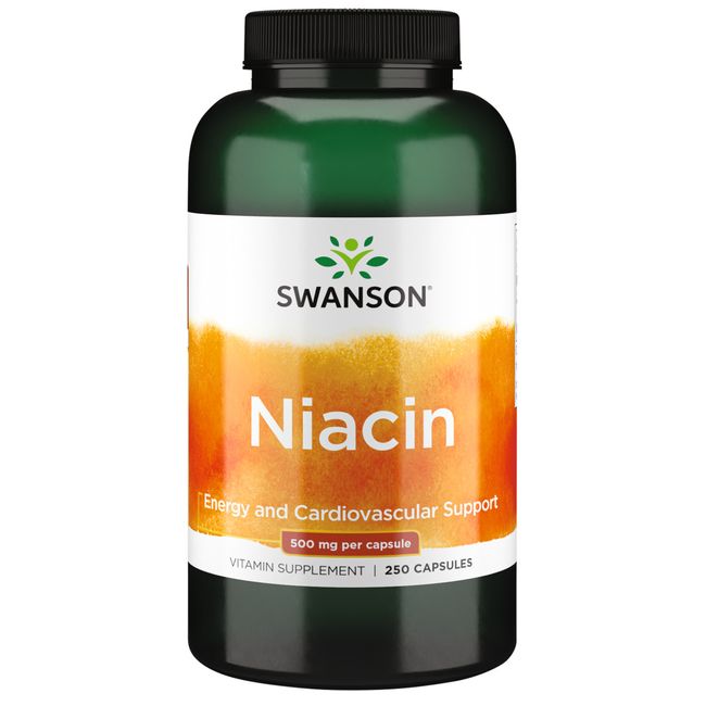 Swanson Niacin 500 mg 250 Capsules