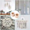 Natural Wood Rings, Unfinished Smooth Macrame Wooden Ring, Wood Circles for DIY Craft, Ring Pendant and Connectors Jewelry Making (100pcs-5 Sizes)