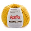Lanas Katia Merino Aran Strickgarn, Gelb, Cod. 80