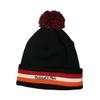 Mitchell & Ness Miami Heat Blackout Cuffed Pom Knit Beanie Hat/Cap