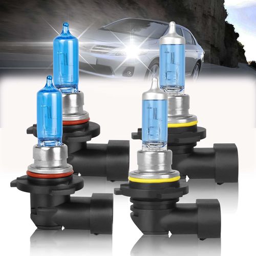 VAMOTA Fit for 1993-1997,2001-2013 Toyota Corolla Halogen Headlight Bulbs,9005 9006 High Low Beam Combo,Ultra Bright Plug-n-Play Light Bulbs,IP68 Waterproof,5000K White Light, 4 Pack