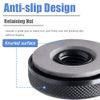 Mesee M14 Thread Angle Grinder Clamping Nut, Quick Release Nut Replacement Fast Locking Retaining Flange Nut Pressure Plate Fastener for Angle Grinder - Black